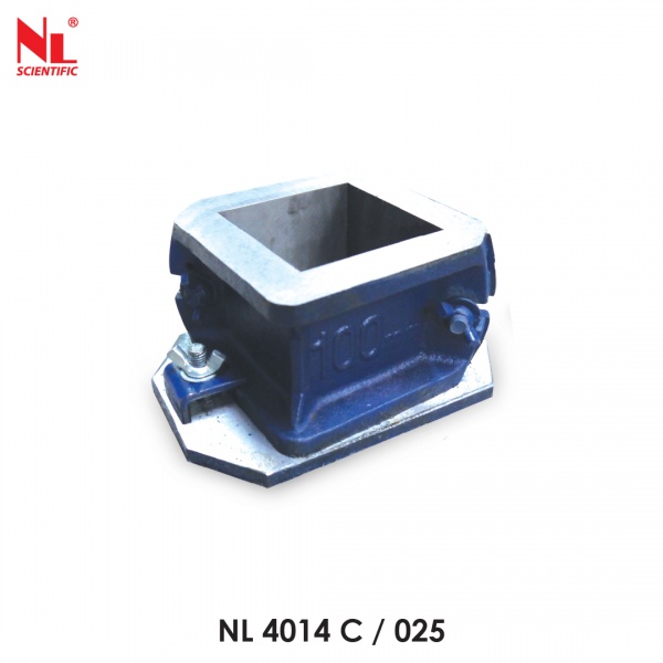 100 mm Cast Iron Cube Mould (L-Shape)