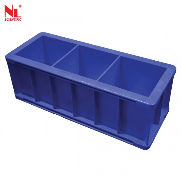 3 Gang Cube Mould 100mm, ABS Plastic